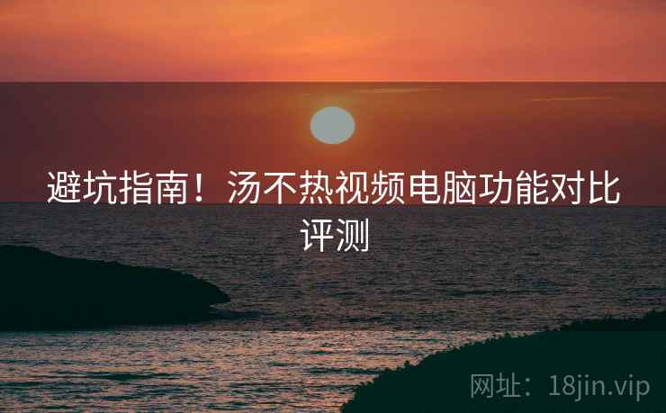 避坑指南！汤不热视频电脑功能对比评测