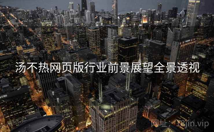 汤不热网页版行业前景展望全景透视